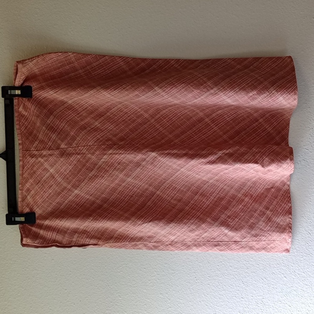 Patagonia Midi Pink Natural Hemp Skirt With Side Button Detail Size 10 - Picture 7 of 7